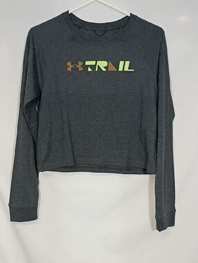 NWT Under Armour Women's Trail Run Long Sleeve Loose Fit Top Size Small Workout